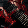 BC Rich x Stranger Things 'Eddie's Guitar' Warlock Red Crackle 2022
