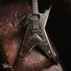 Dean Guitars Razorback X Leadbetter Rabid Dog Relic Melted Black Battle Relic 2022