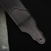 Franklin 2.5" Glove Leather Guitar Strap - Black/Black