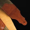 Franklin 2.5" Suede Guitar Strap - Olive Sedona / Rust
