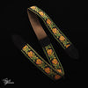 Levy's Cotton Floral Guitar Strap - Yellow