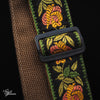 Levy's Cotton Floral Guitar Strap - Yellow
