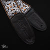 Levy's Hootenanny Jacquard Guitar Strap - Yellow & White Floral