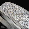 XTR Leather Guitar Strap - Silver Glitter