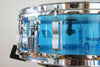 Used Ludwig Vistalite Blue Snare Drum 14x5" 1978
