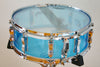 Used Ludwig Vistalite Blue Snare Drum 14x5" 1978