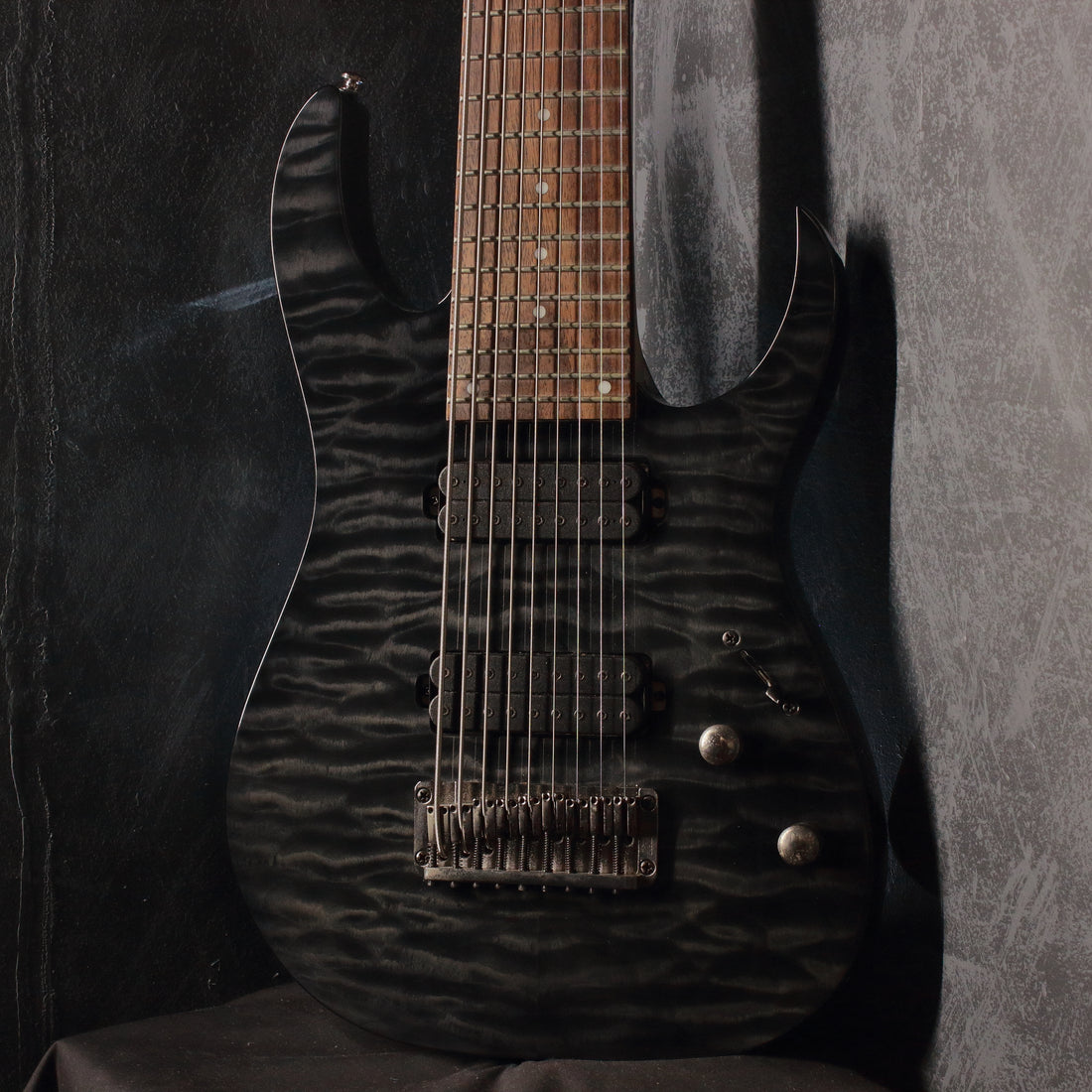 Ibanez RG9QM 9-String Black Ice 2015