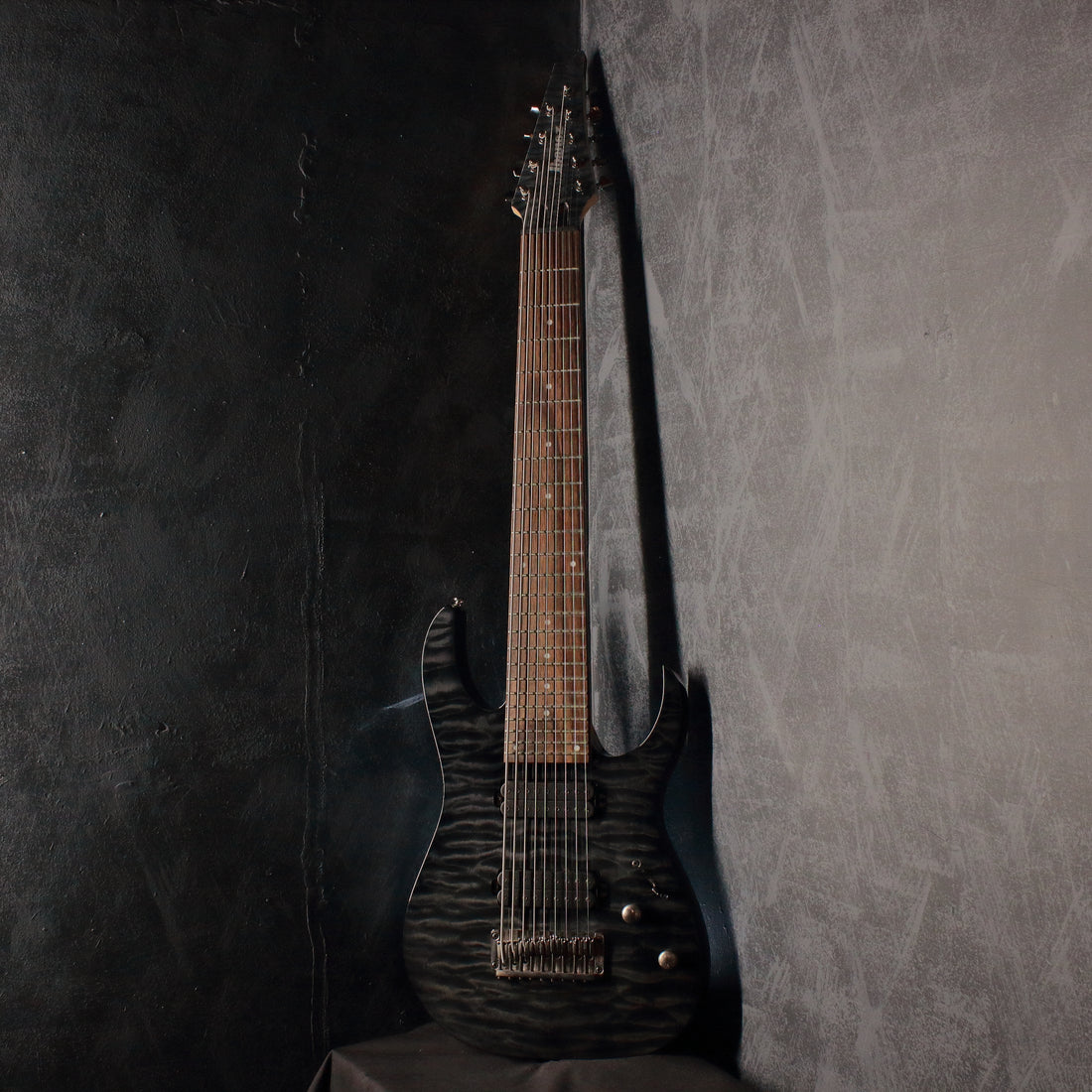 Ibanez RG9QM 9-String Black Ice 2015