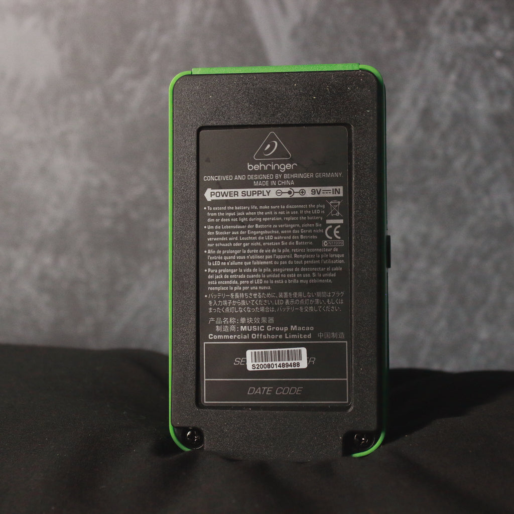 Behringer TO800 Vintage Tube Overdrive Pedal