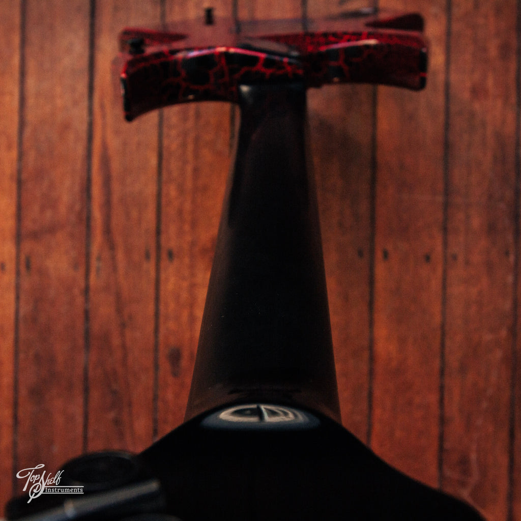 BC Rich x Stranger Things 'Eddie's Guitar' Warlock Red Crackle 2022