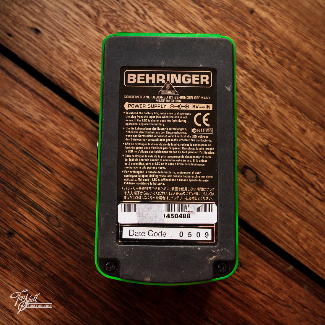 Behringer TO800 Vintage Tube Overdrive Pedal