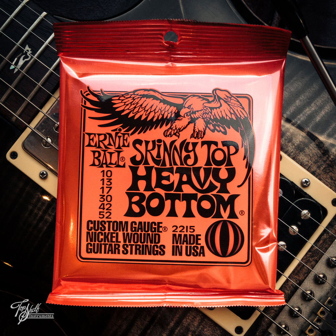 Ernie Ball 2215 Skinny Top Heavy Bottom Electric Guitar Strings (10-52)