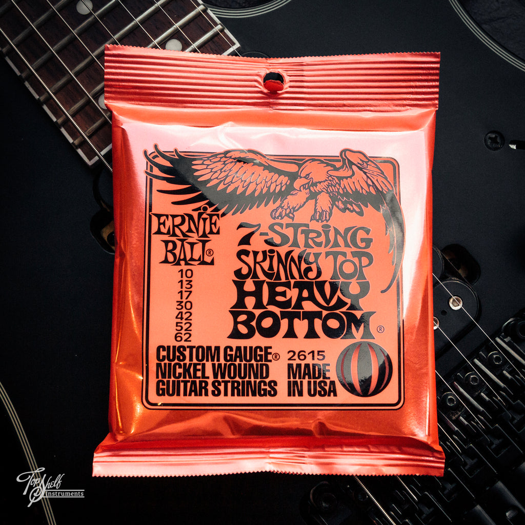 Ernie Ball 2615 7-String Skinny Top Heavy Bottom Electric Guitar Strings (10-62)