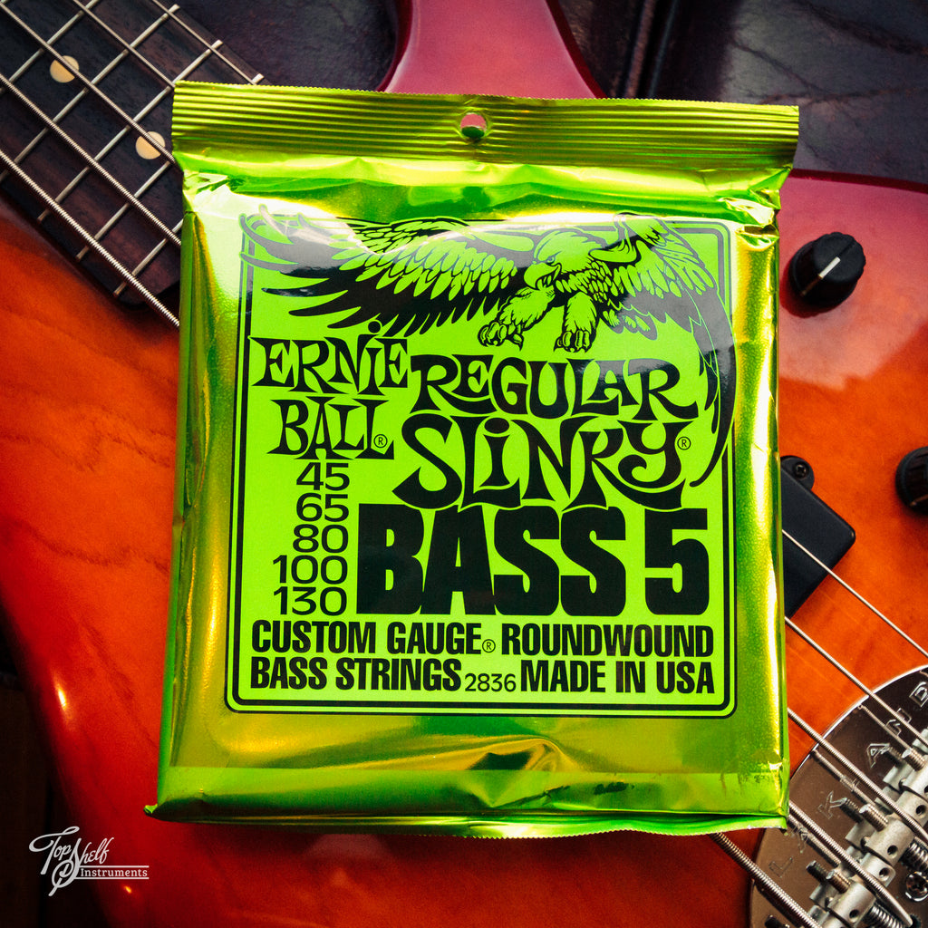 Ernie Ball 2836 Regular Slinky Bass 5 Electric 5-String Bass Strings (45-130)
