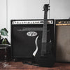 LTD Viper-7 Black Metal Baritone Black Satin 2018