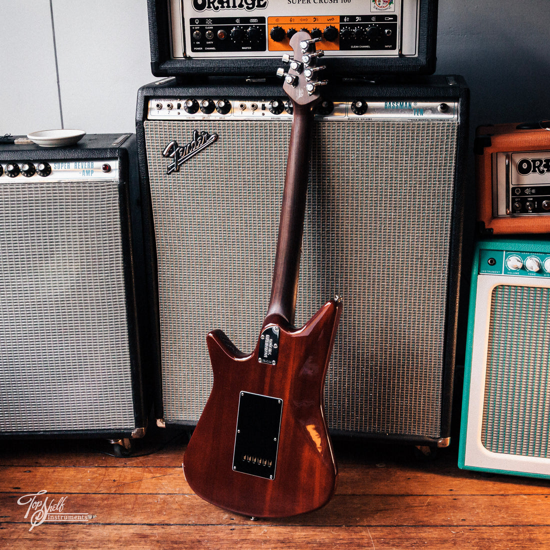 Ernie Ball Music Man Albert Lee HH Transparent Walnut 2018