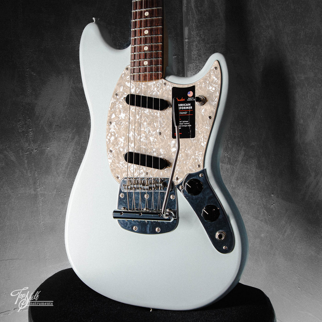 Fender American Performer Mustang Satin Sonic Blue 2021