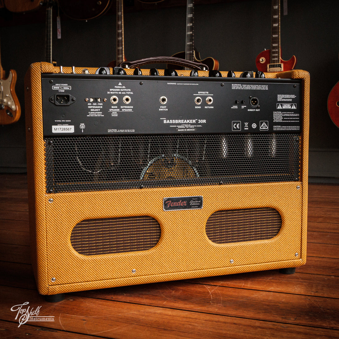 Fender Bassbreaker 30R Lacquered Tweed 1x12" Guitar Amp Combo