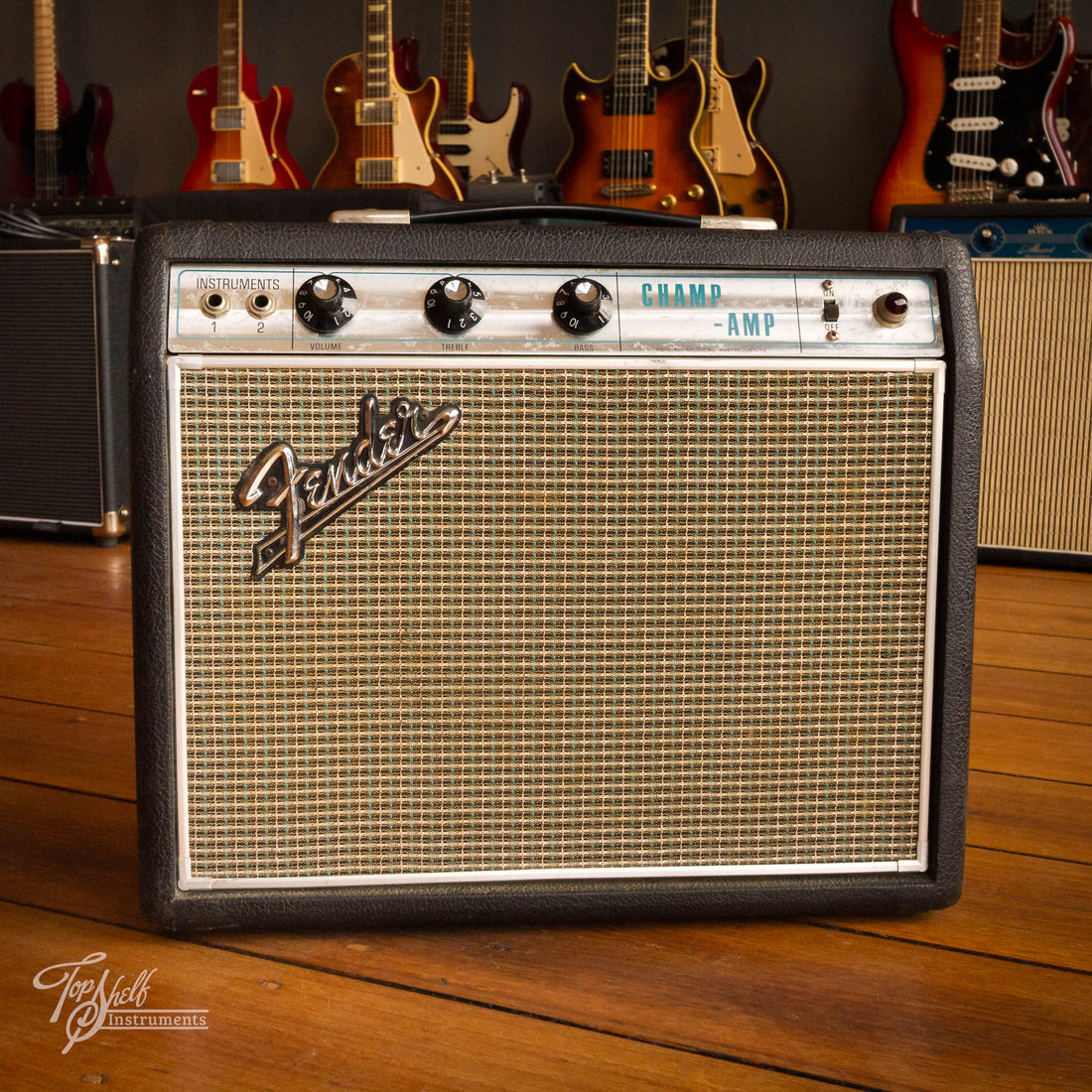 Fender Champ 1x8" Guitar Combo Amp Drip Edge 1968
