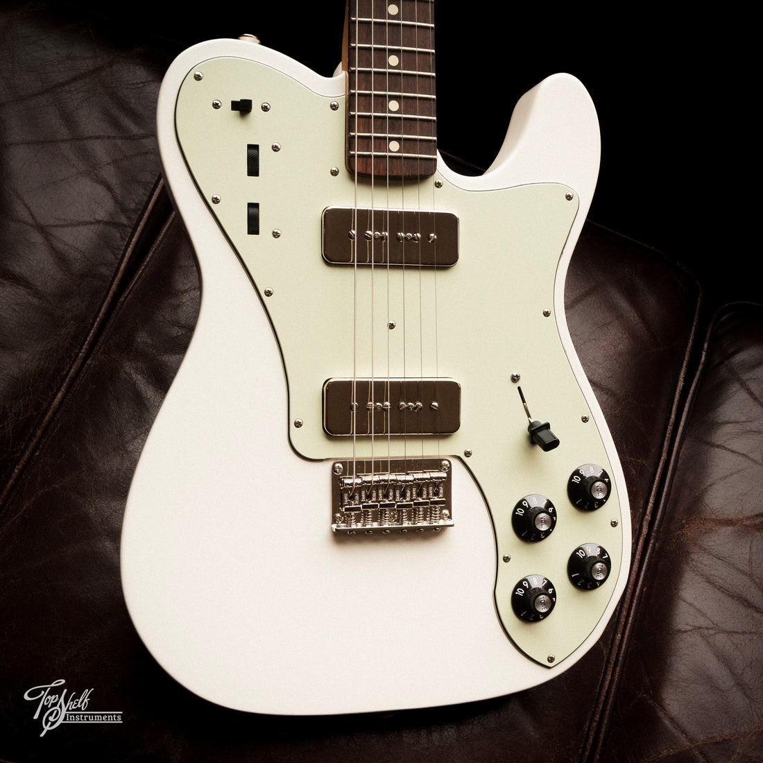 Fender Chris Shiflett Telecaster Deluxe Build P90s Olympic White 2024