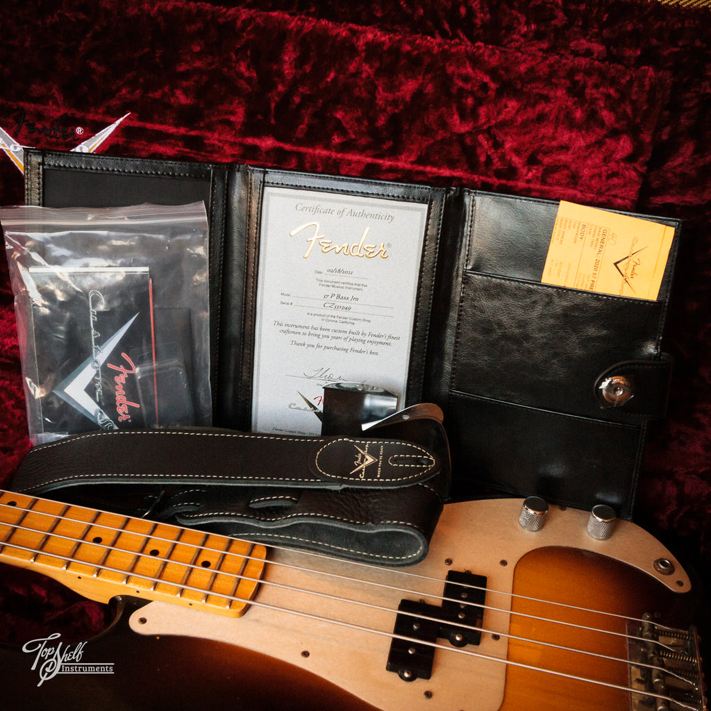 Fender Custom Shop '57 Precision Bass Sunburst Journeyman Relic 2021