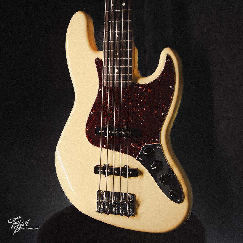Fender Deluxe Active Jazz Bass V Olympic White 2015