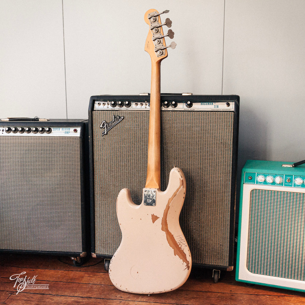 Fender Flea Jazz Bass Faded Shell Pink 2024