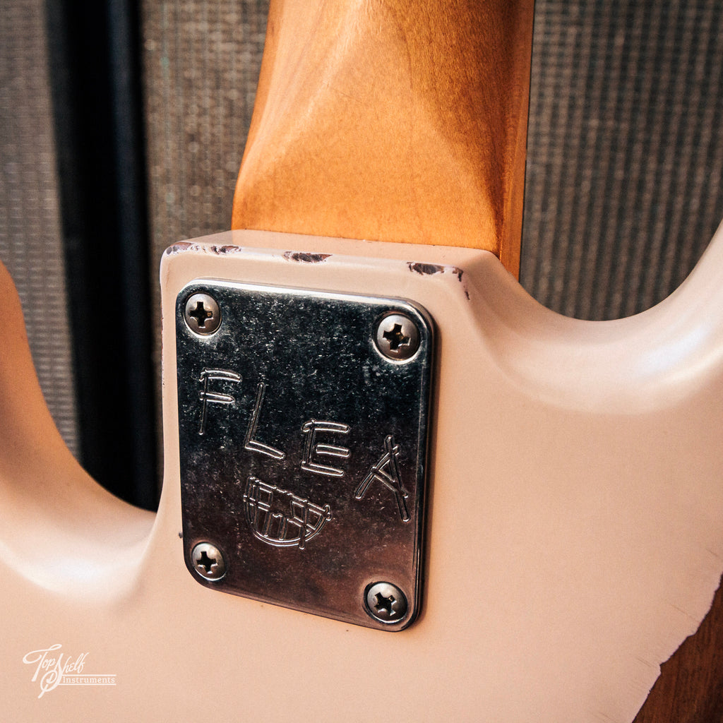Fender Flea Jazz Bass Faded Shell Pink 2024