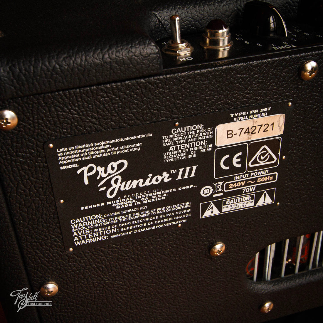 Fender Pro Junior III 1x8" Guitar Combo Amp 2018