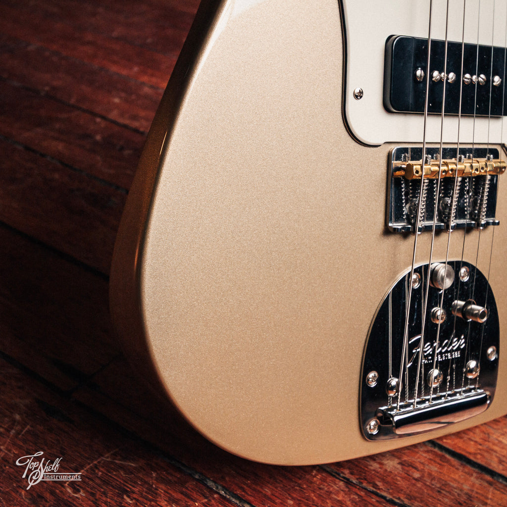 Fender Chris Shiflett Telecaster Deluxe Custom Build Shoreline Gold 2023