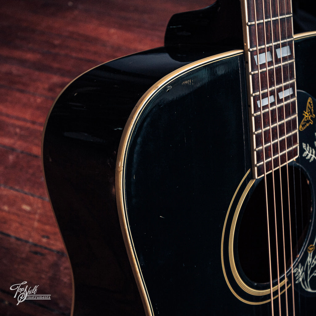 Ibanez 684 Concord Dreadnought Acoustic Black 1978