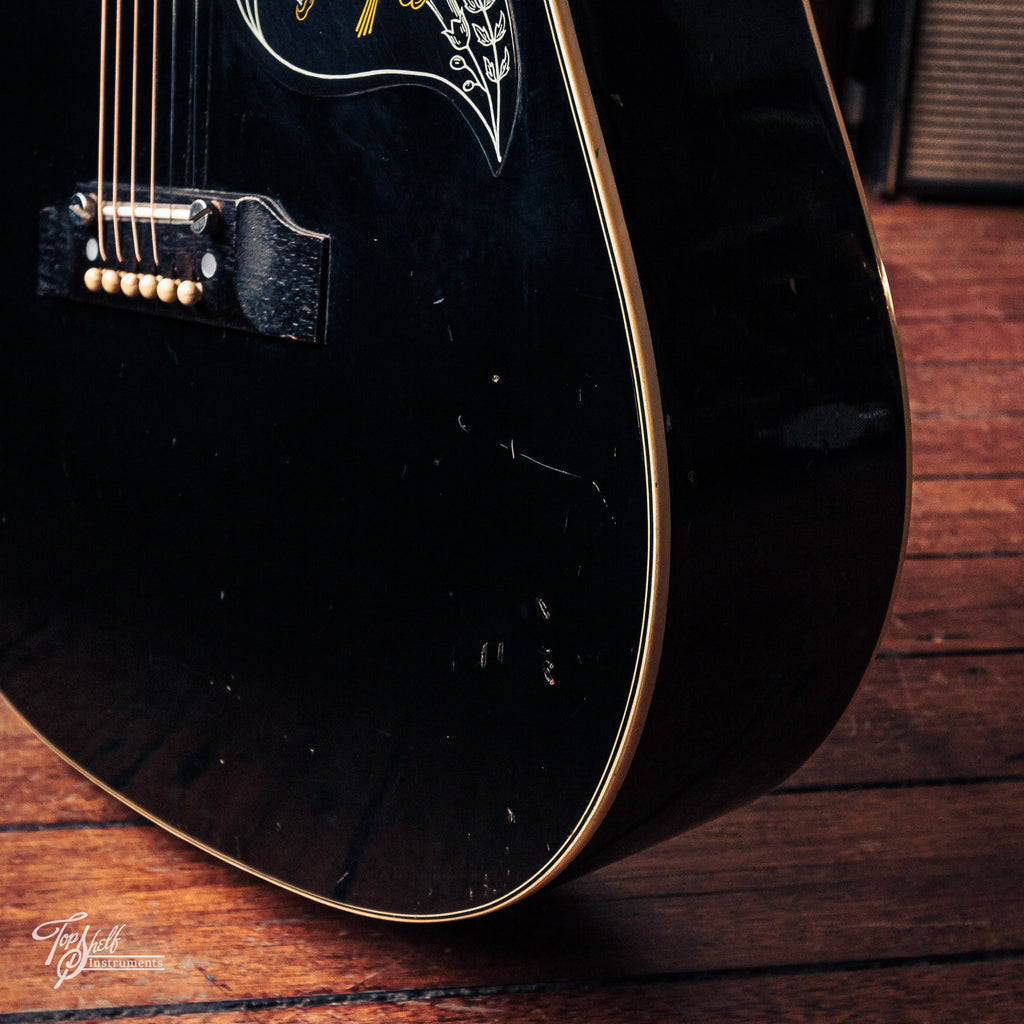 Ibanez 684 Concord Dreadnought Acoustic Black 1978