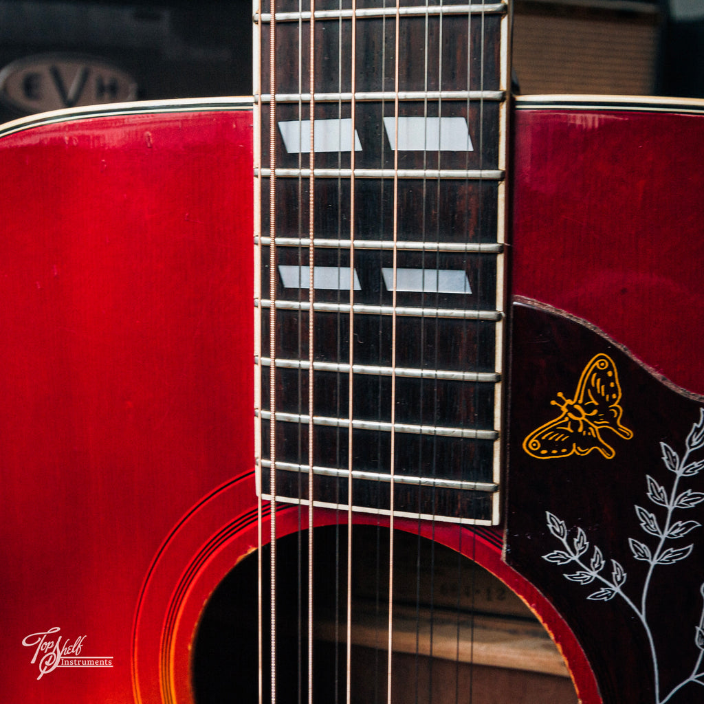 Ibanez 684/12 Concord 12-String Dreadnought Acoustic Cherry Sunburst 1976