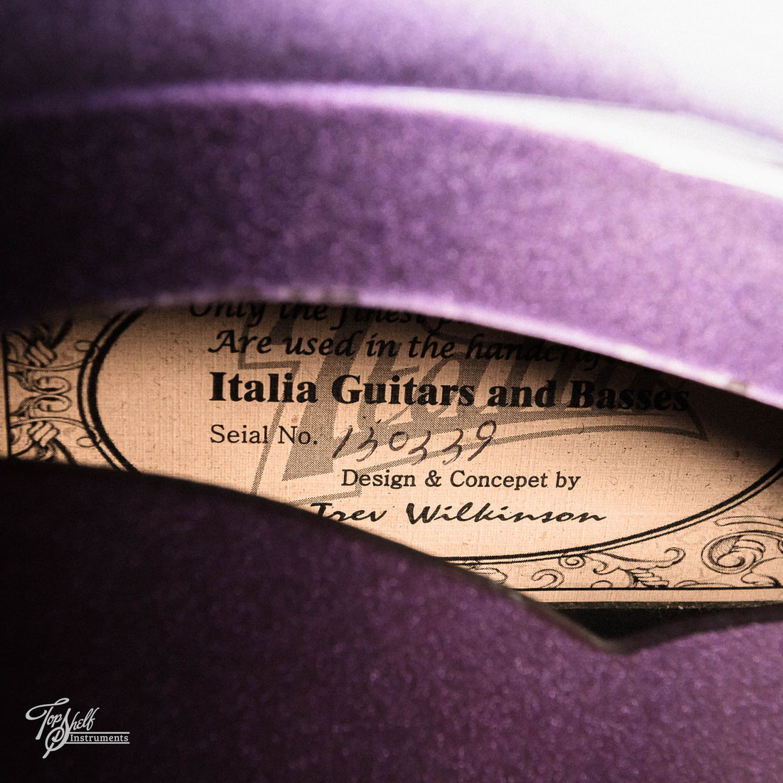 Italia Guitars 15th Anniversary Mondial Classic Purple Sparkle 2013