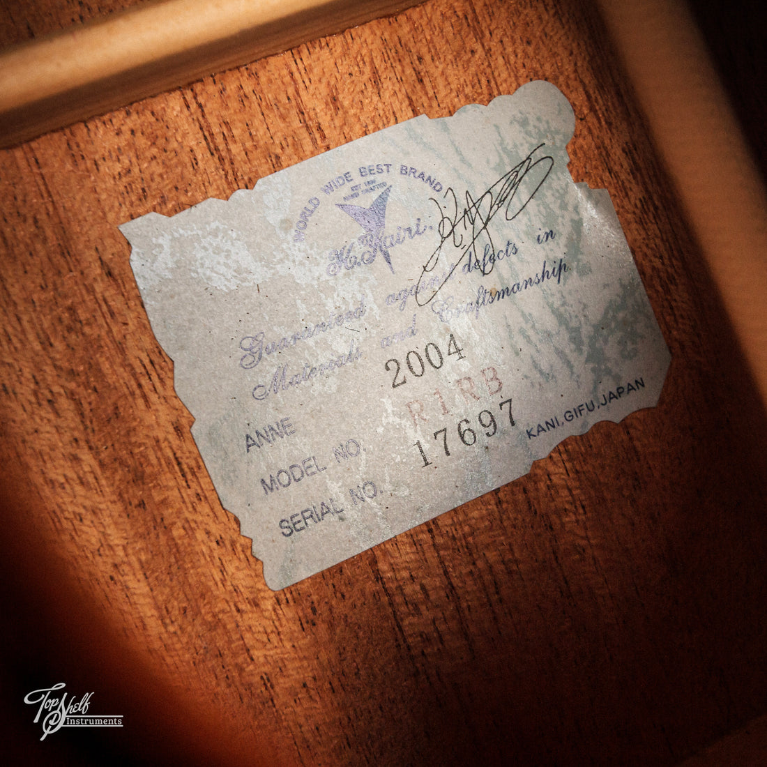 K.Yairi R1RB Parlour Acoustic Sunburst 2004