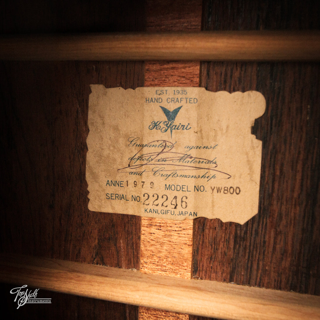 K.Yairi YW800 Dreadnought Acoustic 1979