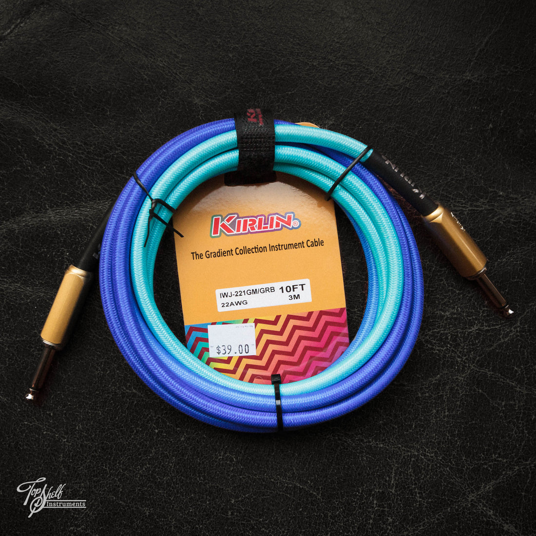 Kirlin 10FT Gradient Instrument Cable - Blue