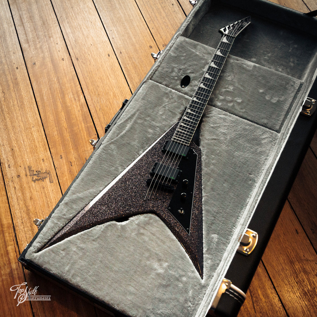 LTD Kirk Hammett KH-V Black Sparkle 2023