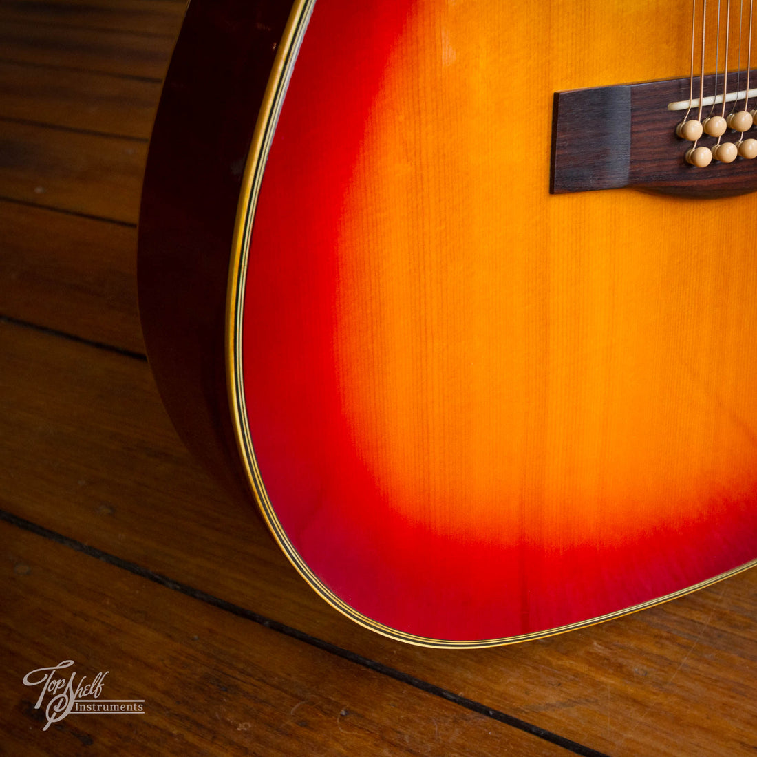 Yamaha FG412SB 12-String Dreadnought Acoustic Cherry Sunburst 1978