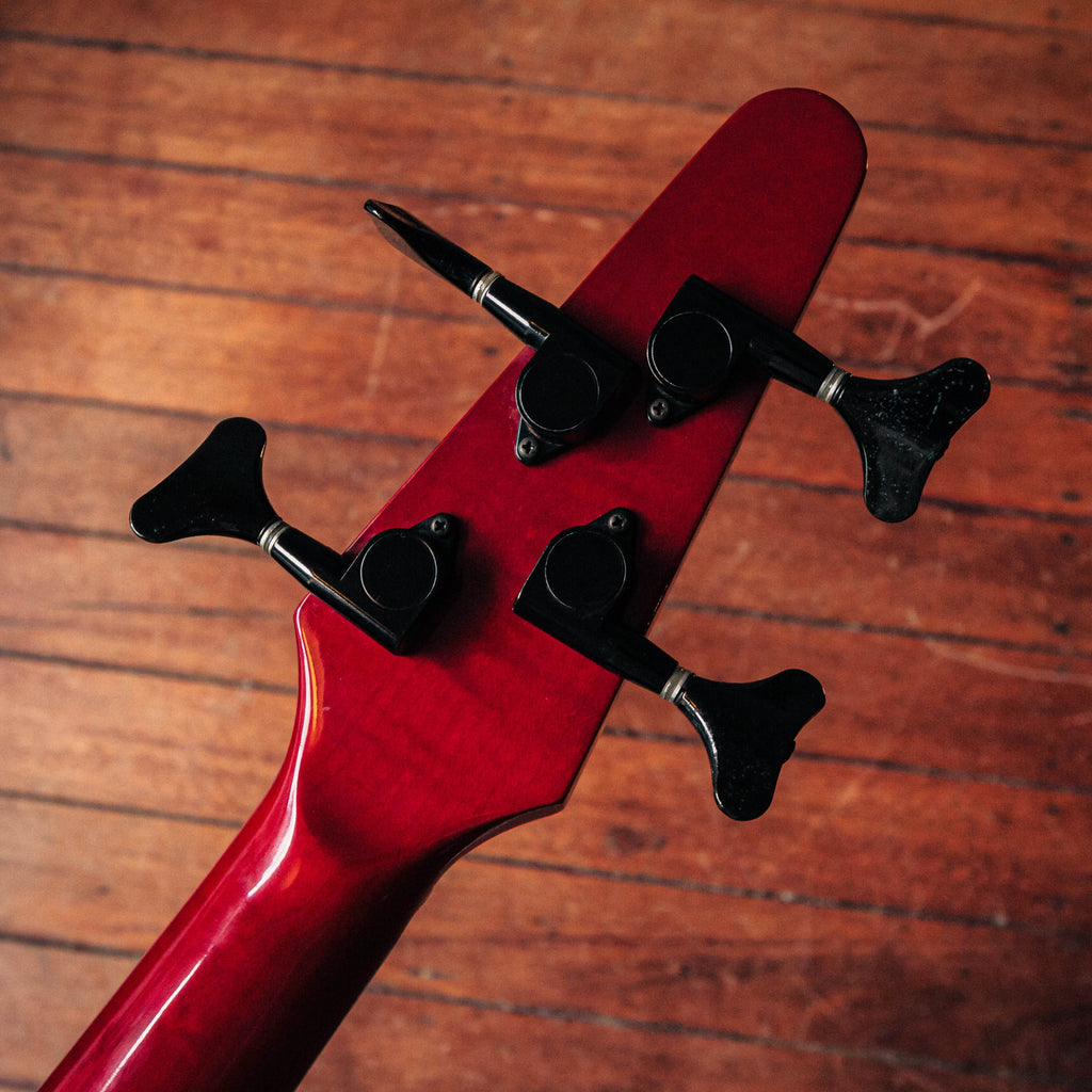 Tokai Works Bass Revolution TW-1500 Fretless Bass Transparent Red 1987