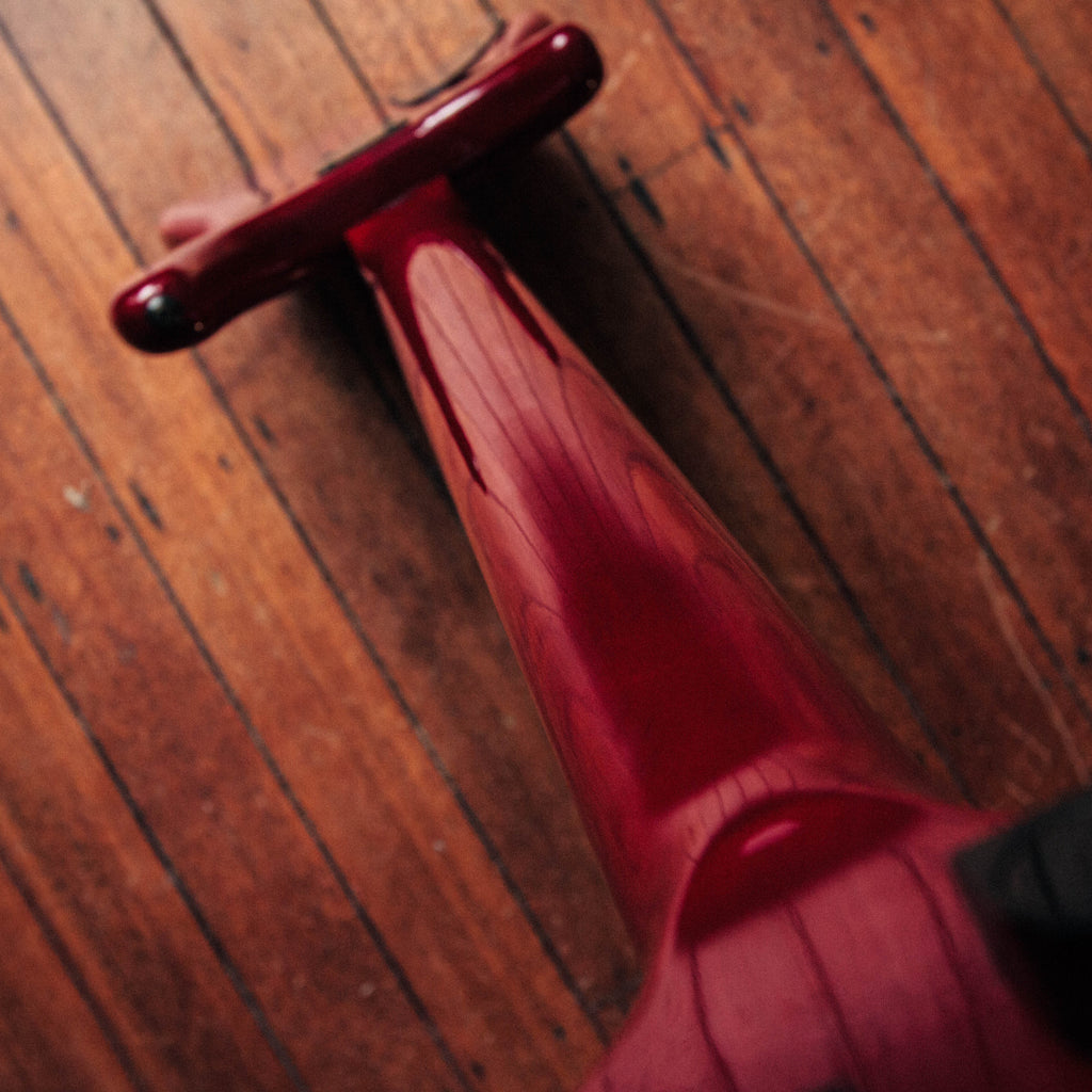 Tokai Works Bass Revolution TW-1500 Fretless Bass Transparent Red 1987