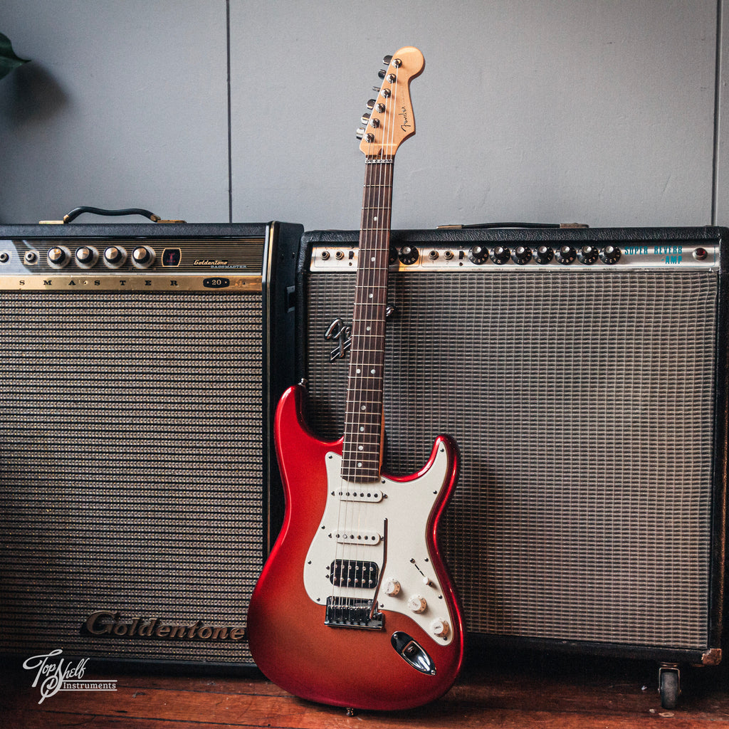 Fender American Deluxe Stratocaster HSS Sunset Metallic 2012