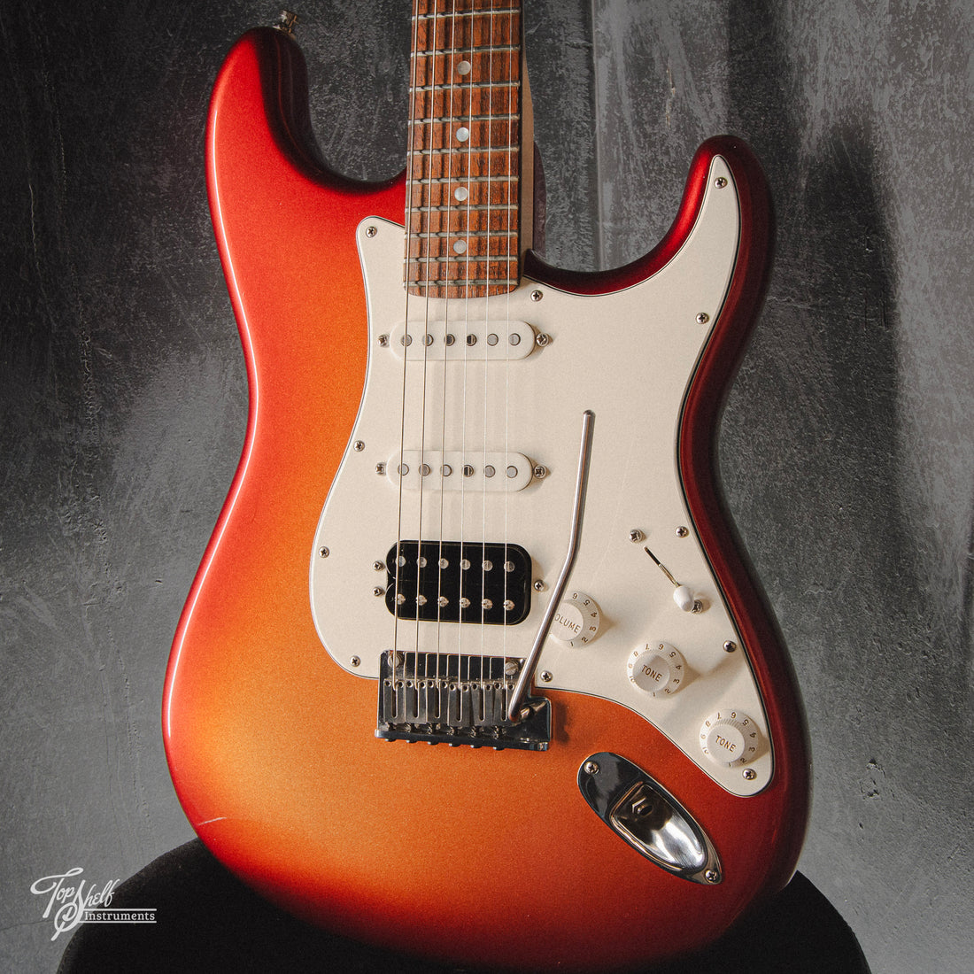 Fender American Deluxe Stratocaster HSS Sunset Metallic 2012