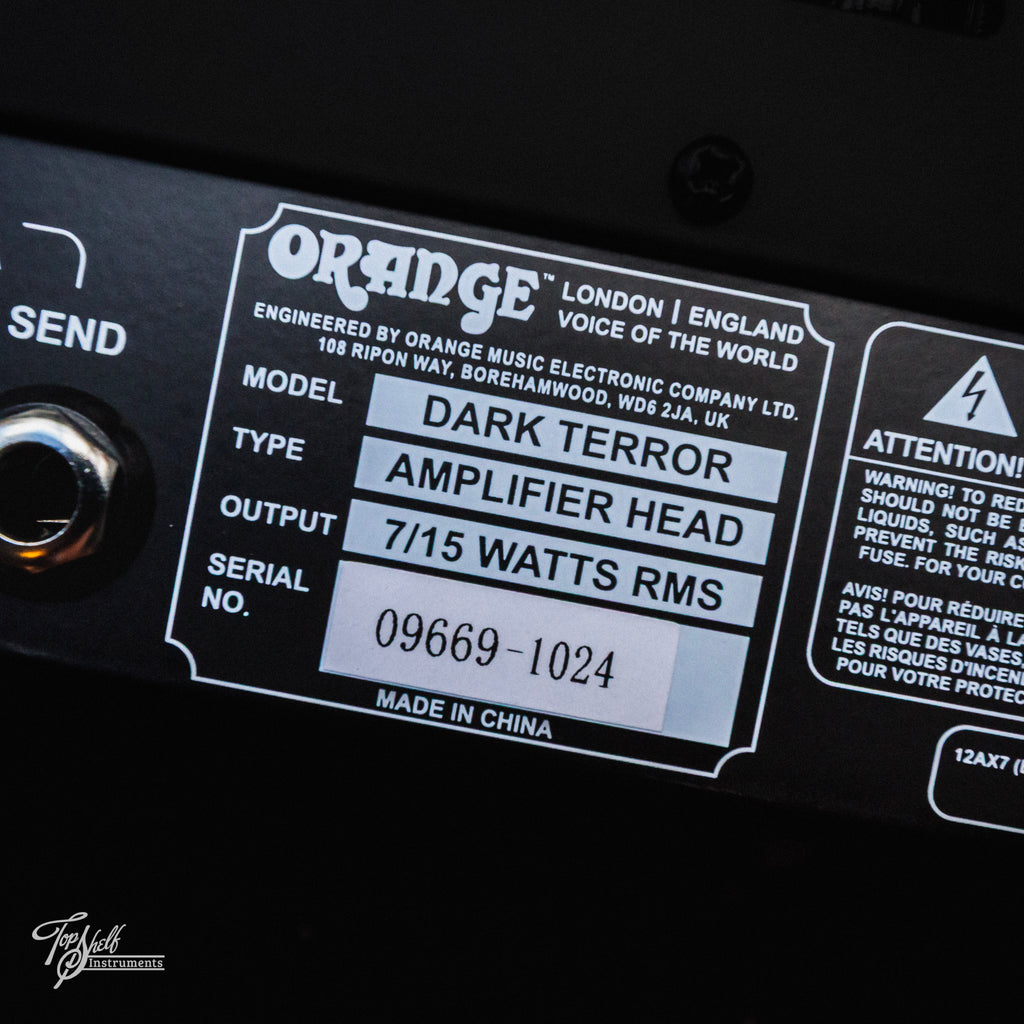 Orange Dark Terror 15w Guitar Amp Head