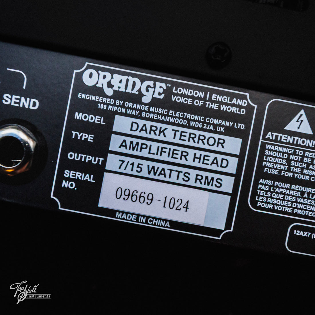 Orange Dark Terror 15w Guitar Amp Head