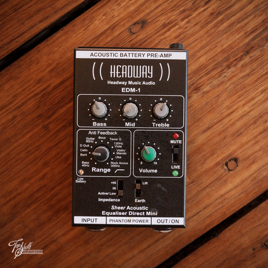 Headway EDM-1 Sheer Acoustic Preamp/DI