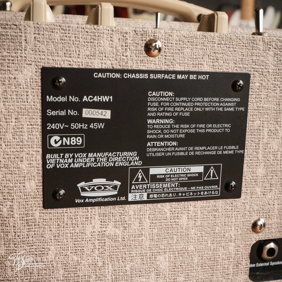 Vox AC4 Hand-Wired Blonde 1x12 Combo Amplifier