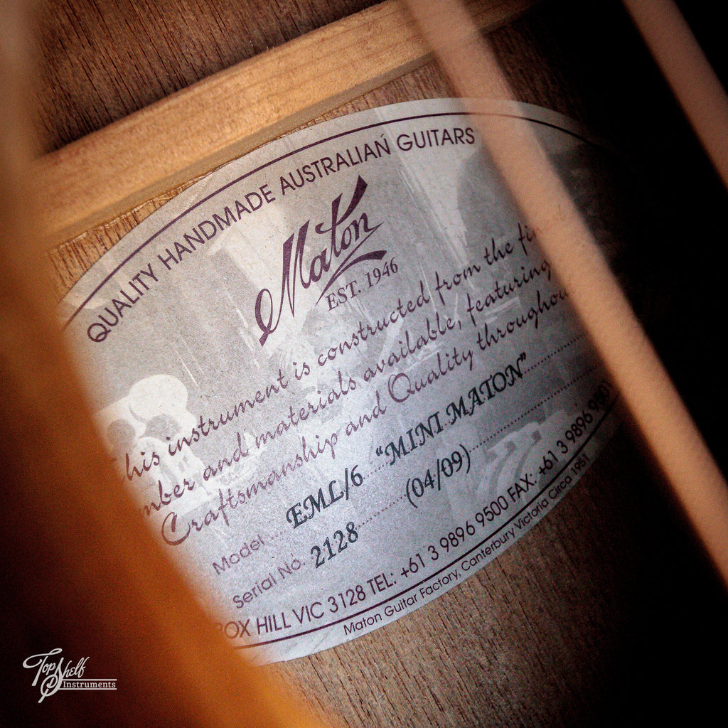 Maton EML/6 Mini Maton Acoustic/Electric Natural 2009