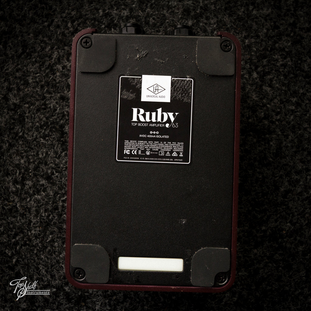 Universal Audio Ruby '63 Top Boost Amplifier Pedal