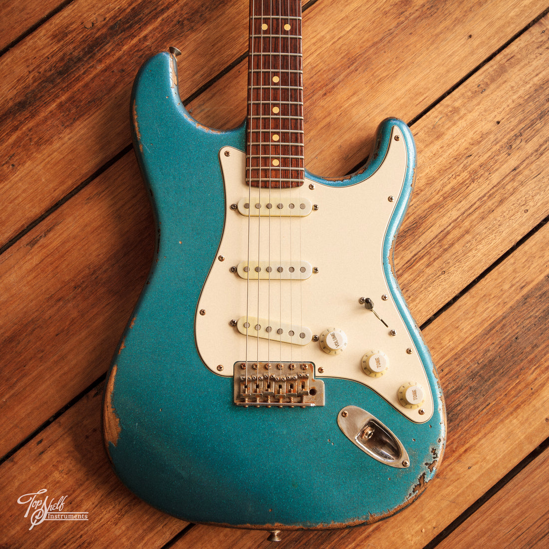 Fender Highway One Stratocaster Guitarwacky Blue Sparkle Relic 2006